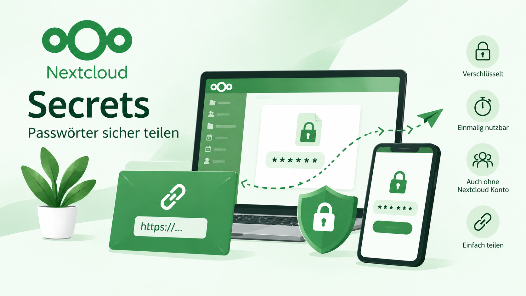 Nextcloud Secrets – Passwörter sicher teilen
